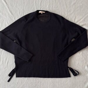 Tibi navy and black Long Sleeve Sweater with cinched back